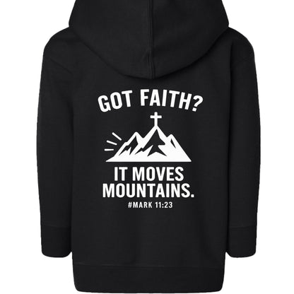 Got Faith Christian Toddler Full - Zip Hooded Sweatshirt - ClaimedbyGodDesigns