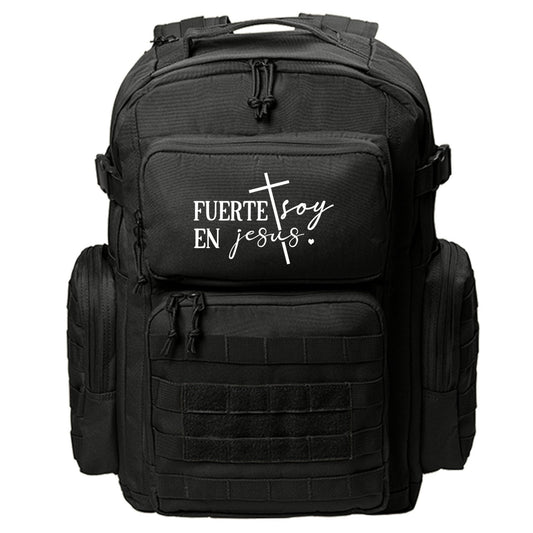 Fuerte Soy Spanish Christian Backpack - ClaimedbyGodDesigns