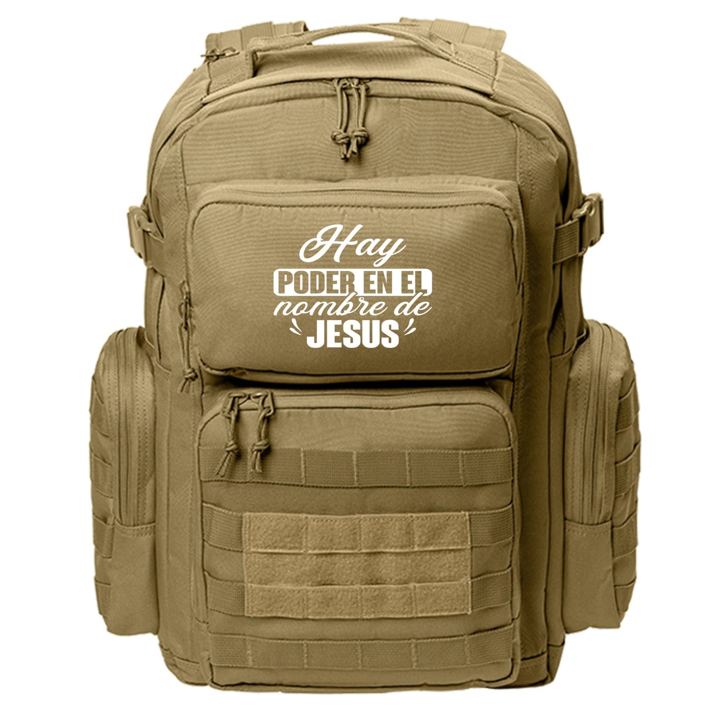 Hay Poder En El Nombre Spanish Christian Backpack - ClaimedbyGodDesigns