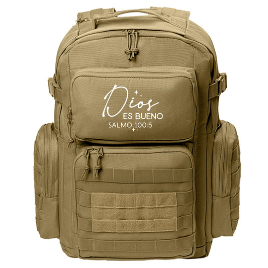 Dios Es Bueno Spanish Christian Backpack - ClaimedbyGodDesigns