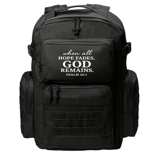 When All Hope Fades, He Remains Christian Backpack - ClaimedbyGodDesigns