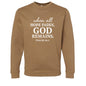 When All Fails He Remains Christian Unisex Pullover Sweatshirt - ClaimedbyGodDesigns