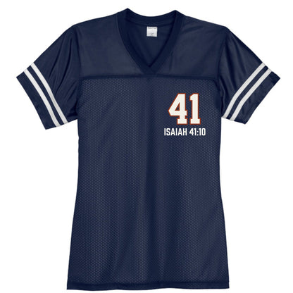 Isaiah 41 Women’s Christian Jersey - ClaimedbyGodDesigns