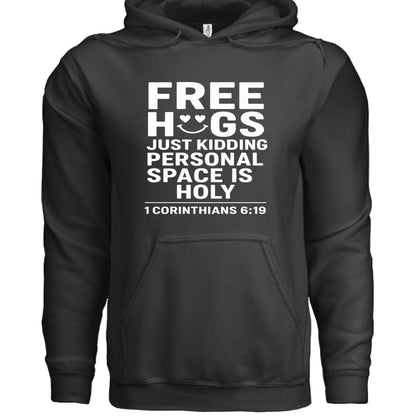 Free Hugs Funny Unisex Christian Pullover Hooded Sweatshirt - ClaimedbyGodDesigns
