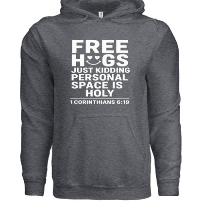 Free Hugs Funny Unisex Christian Pullover Hooded Sweatshirt - ClaimedbyGodDesigns