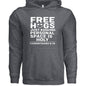 Free Hugs Funny Unisex Christian Pullover Hooded Sweatshirt - ClaimedbyGodDesigns
