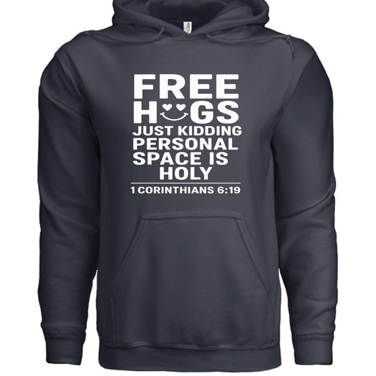 Free Hugs Funny Unisex Christian Pullover Hooded Sweatshirt - ClaimedbyGodDesigns