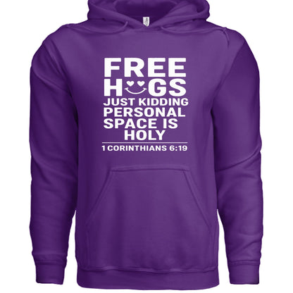 Free Hugs Funny Unisex Christian Pullover Hooded Sweatshirt - ClaimedbyGodDesigns
