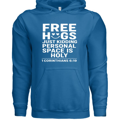 Free Hugs Funny Unisex Christian Pullover Hooded Sweatshirt - ClaimedbyGodDesigns
