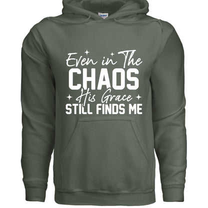 His Grace Still Finds Me Unisex Christian Hooded Pullover Sweatshirt - ClaimedbyGodDesigns