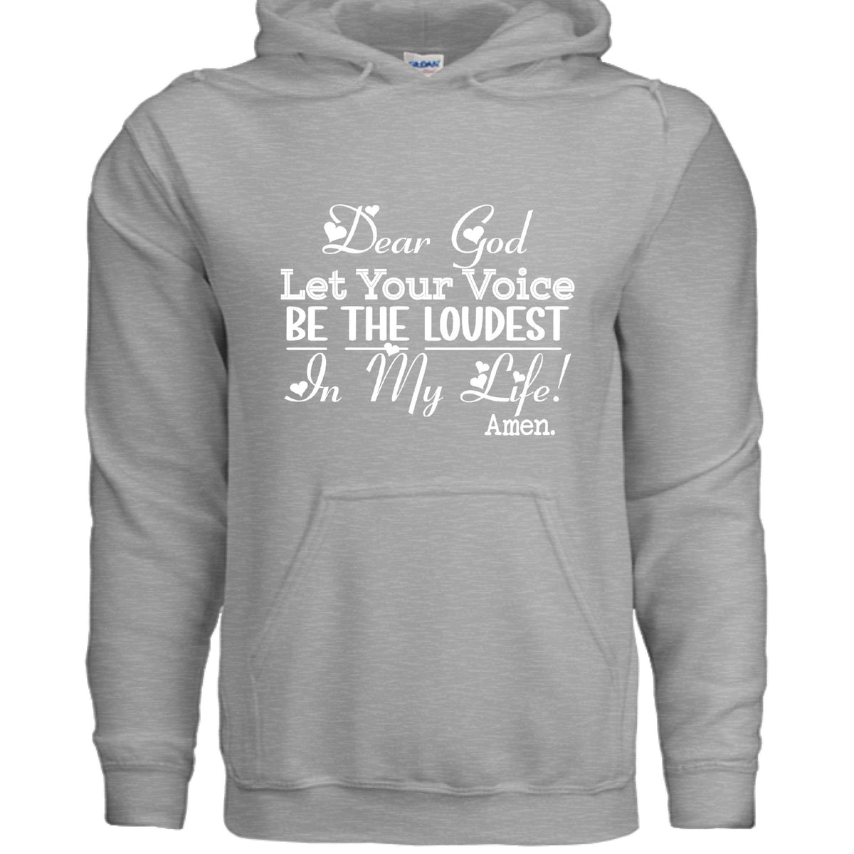 Let Your Voice Be The Loudest Women’s Christian Pullover Hooded Sweatshirt - ClaimedbyGodDesigns