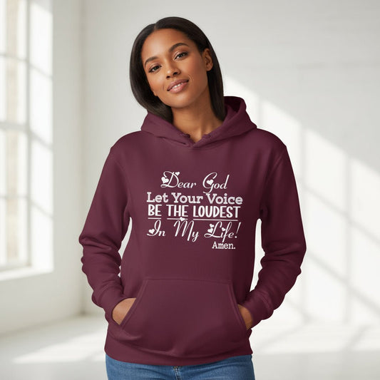 Let Your Voice Be The Loudest Women’s Christian Pullover Hooded Sweatshirt - ClaimedbyGodDesigns