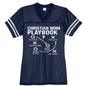 Christian Mom Playbook Women's Christian Jersey - ClaimedbyGodDesigns