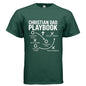 Christian Dad Playbook Funny Men's Christian T-shirt - ClaimedbyGodDesigns