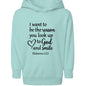 I Want To Be The Reason Toddler Christian Pullover Hooded Sweatshirt - ClaimedbyGodDesigns