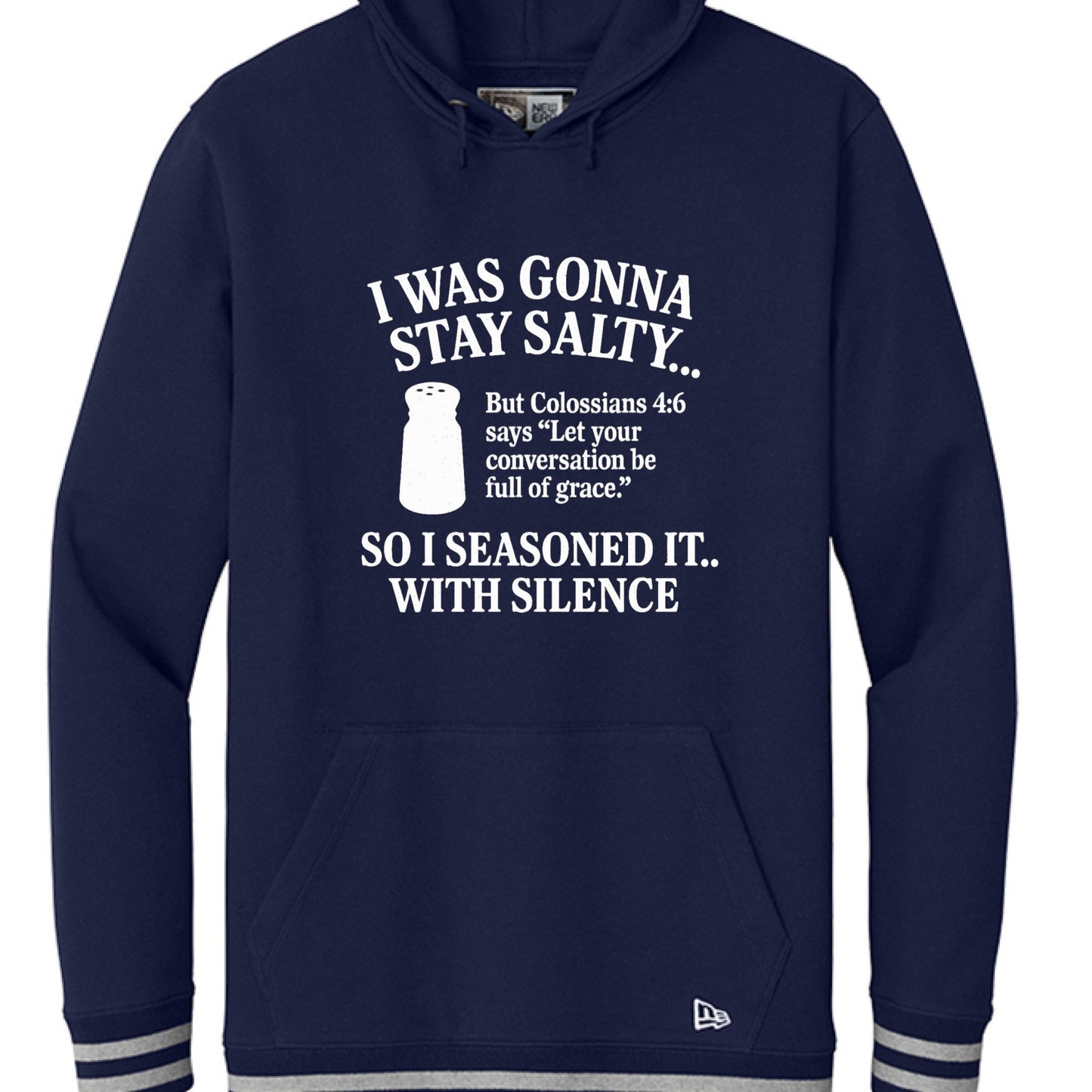 I Was Gonna Stay Salty Funny Unisex Christian Pullover Hooded Sweatshirt - ClaimedbyGodDesigns