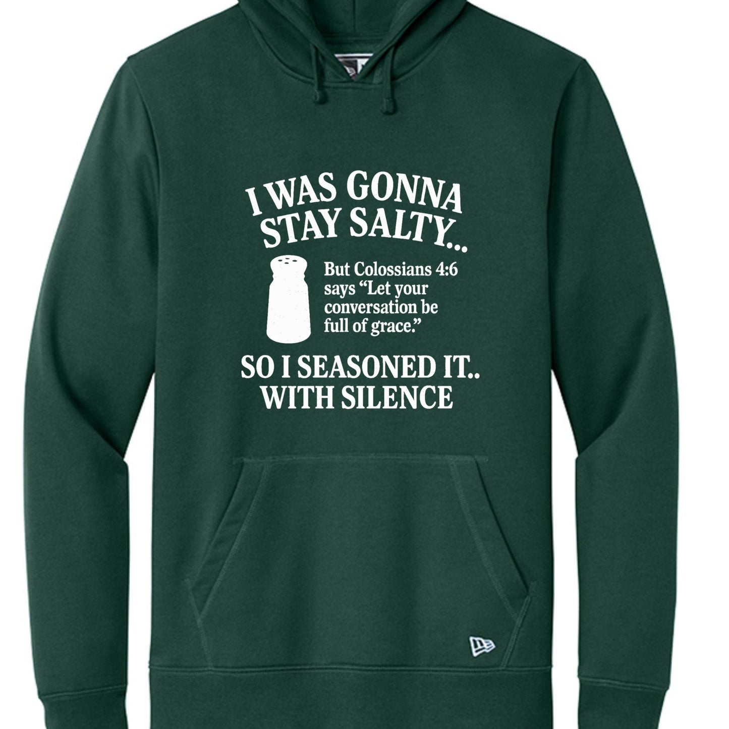 I Was Gonna Stay Salty Funny Unisex Christian Pullover Hooded Sweatshirt - ClaimedbyGodDesigns