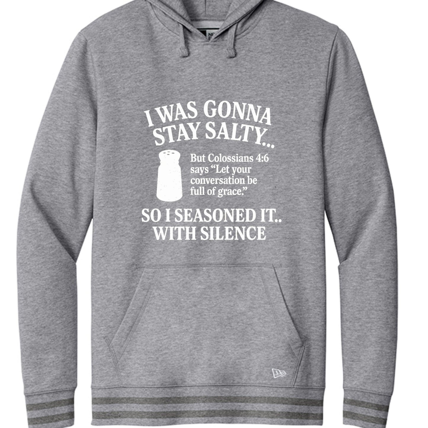I Was Gonna Stay Salty Funny Unisex Christian Pullover Hooded Sweatshirt - ClaimedbyGodDesigns