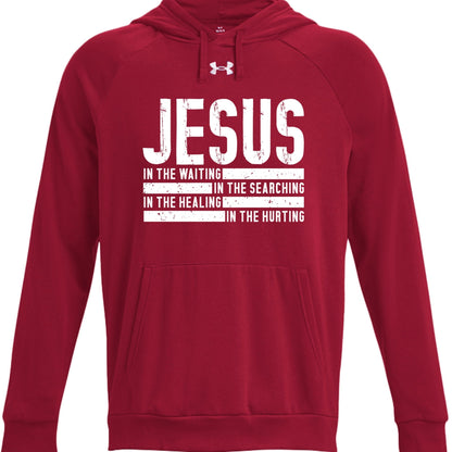 There He Was Men's Christian Pullover Hooded Sweatshirt - ClaimedbyGodDesigns