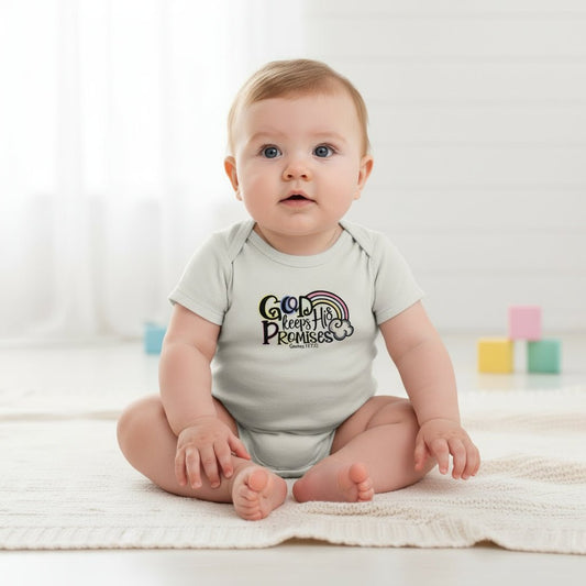 He Keeps His Promises Christian Baby Bodysuit - ClaimedbyGodDesigns