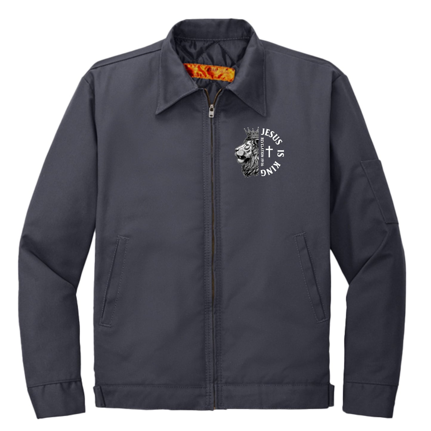 He Is King Men's Christian Jacket - ClaimedbyGodDesigns