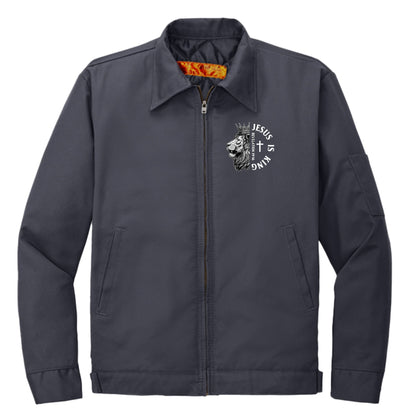 He Is King Men's Christian Jacket - ClaimedbyGodDesigns