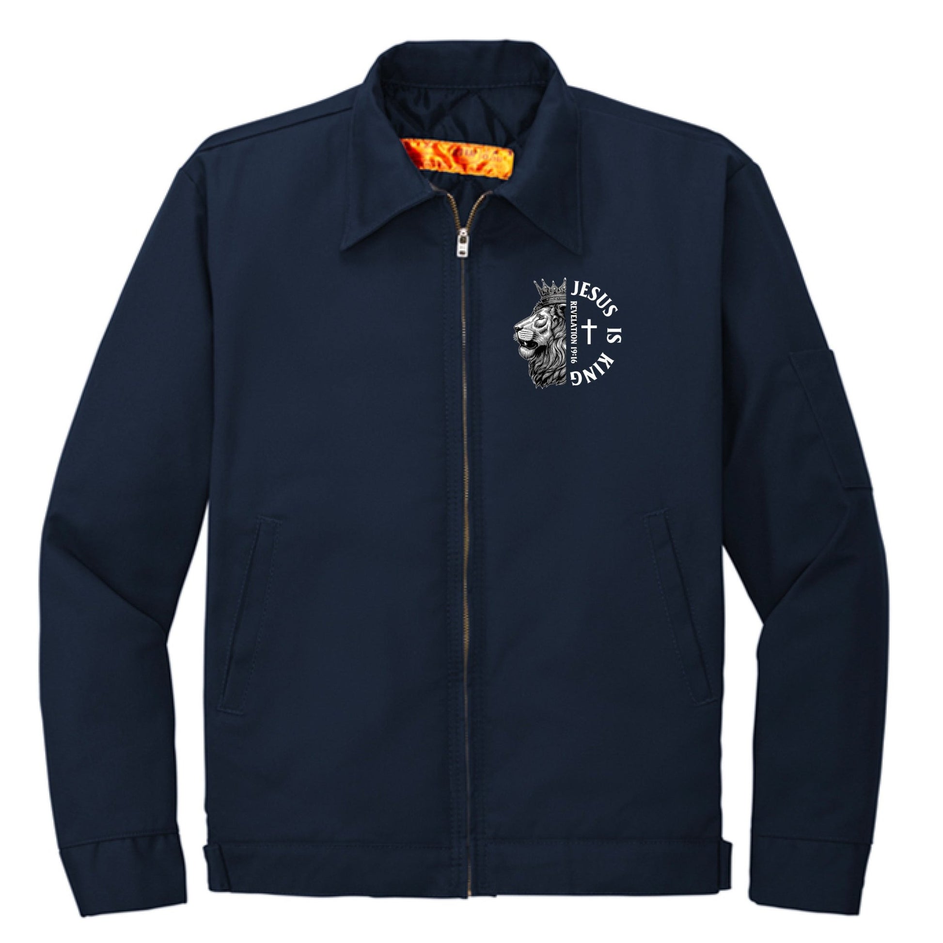 He Is King Men's Christian Jacket - ClaimedbyGodDesigns