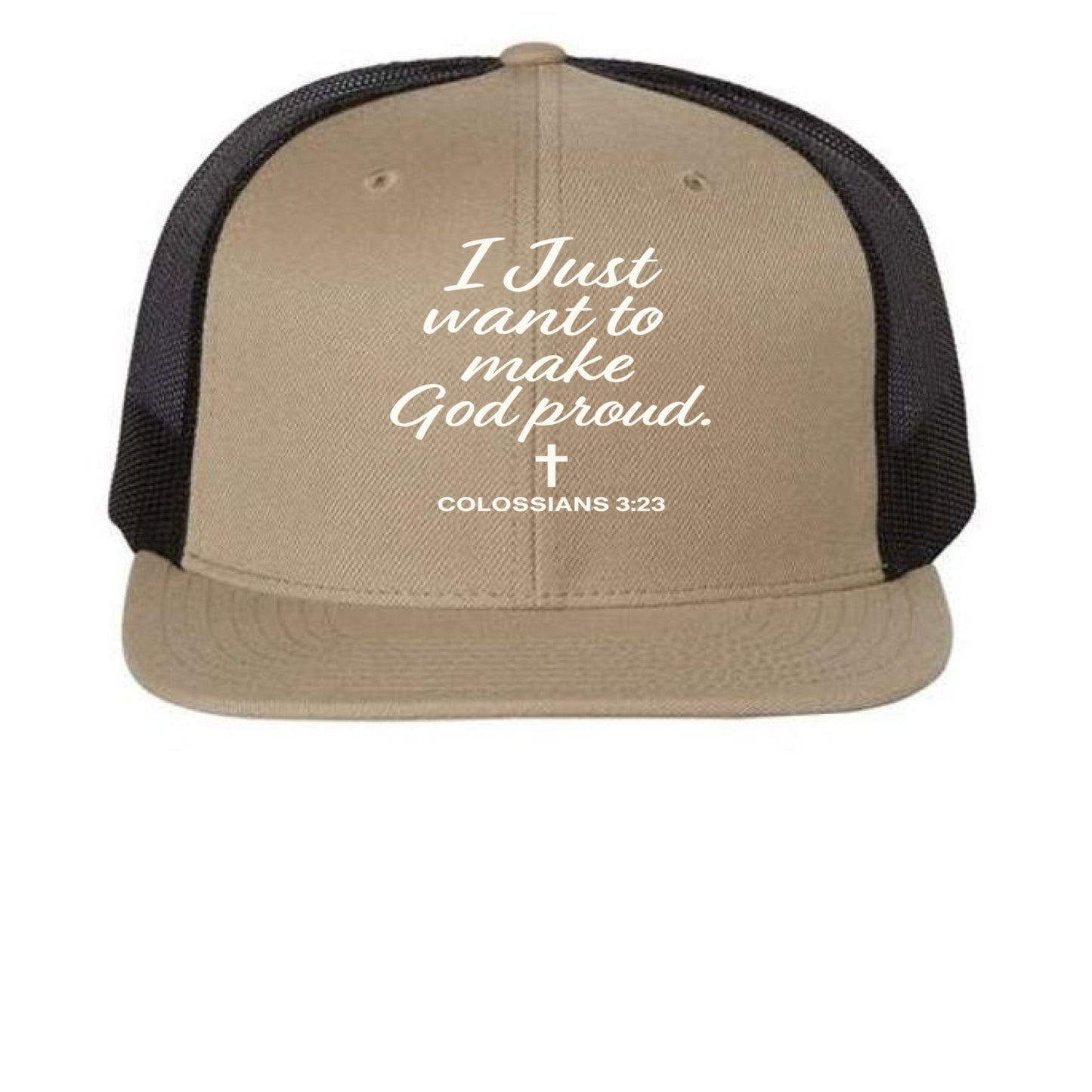 I Just Want To Make God Proud Adult Christian Hat - ClaimedbyGodDesigns