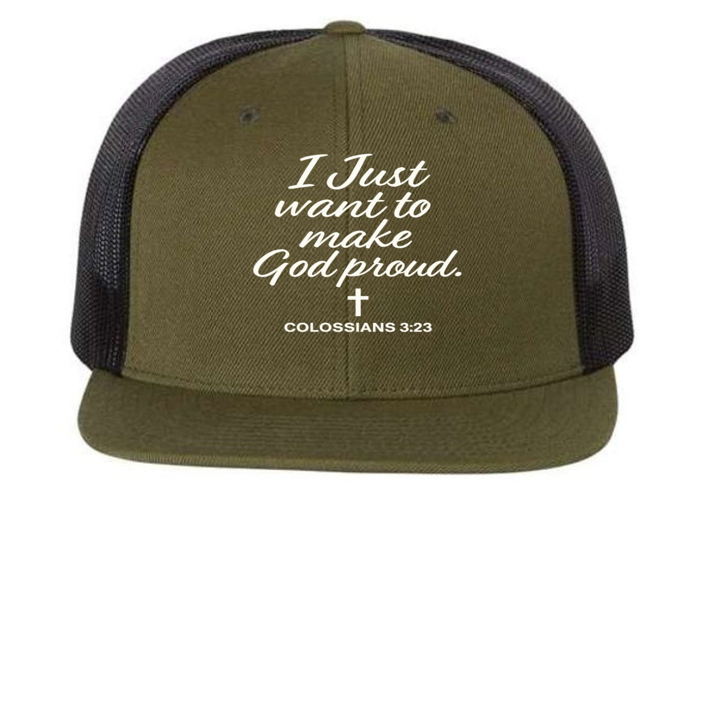 I Just Want To Make God Proud Adult Christian Hat - ClaimedbyGodDesigns