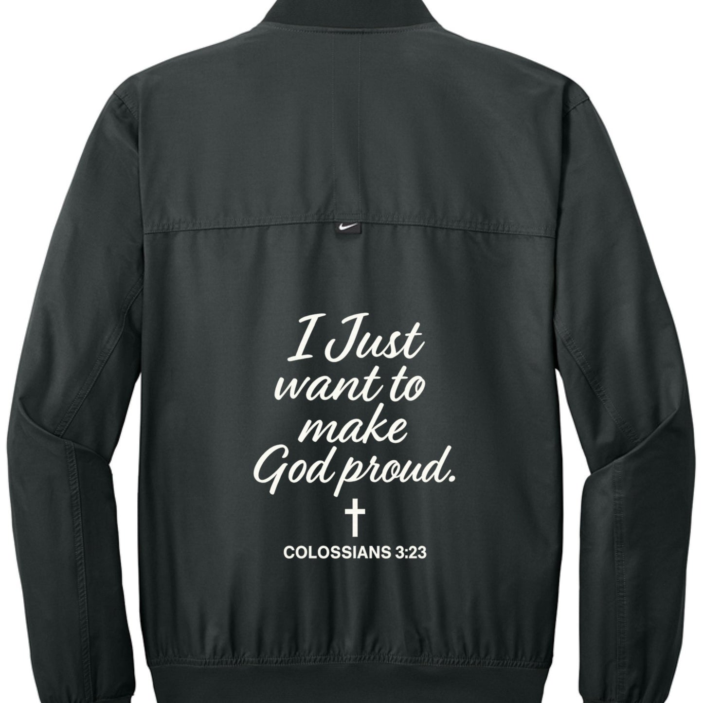 I Just Want To Make Him Proud Men's Christian Jacket - ClaimedbyGodDesigns