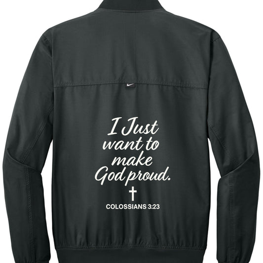 I Just Want To Make Him Proud Men's Christian Jacket - ClaimedbyGodDesigns