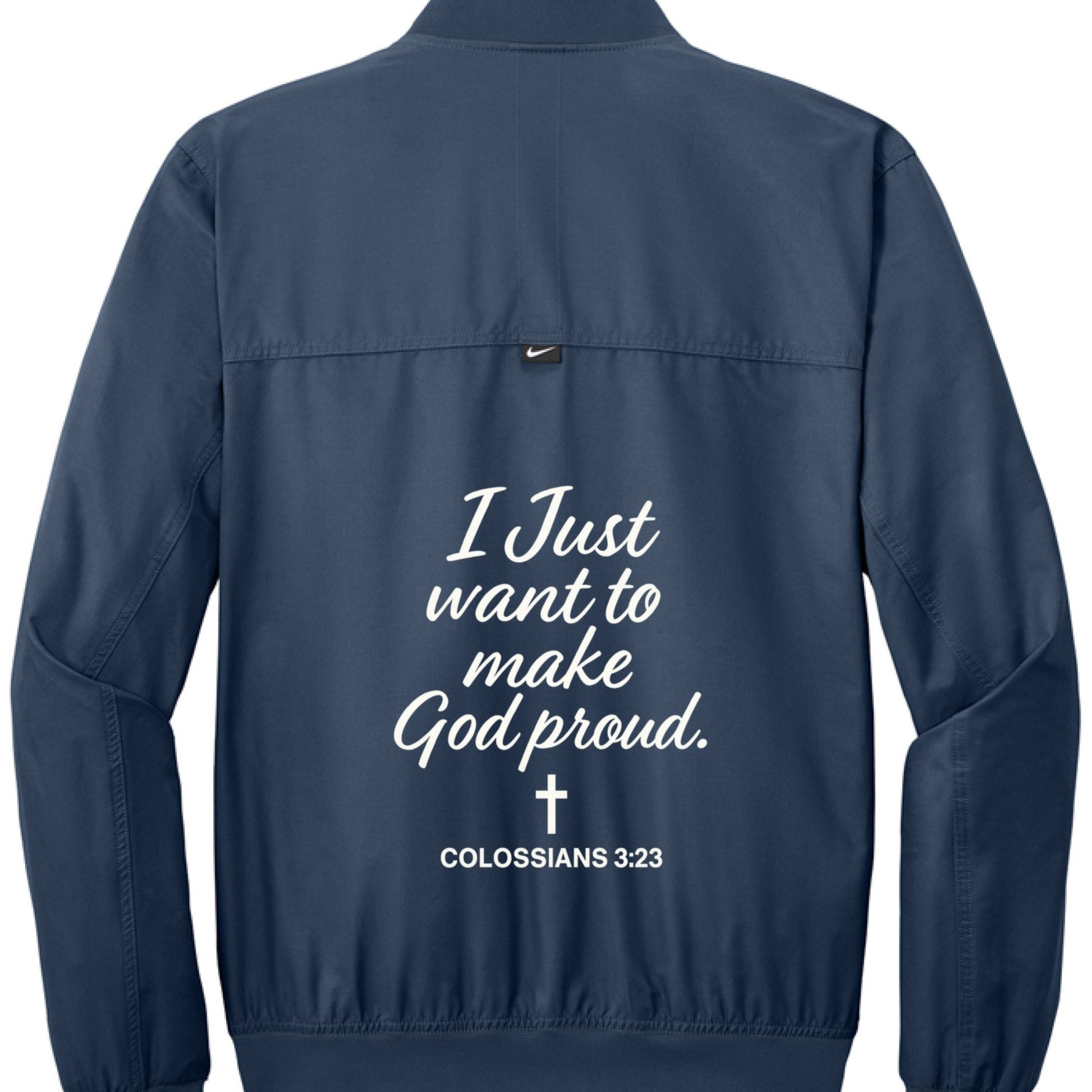 I Just Want To Make Him Proud Men's Christian Jacket - ClaimedbyGodDesigns