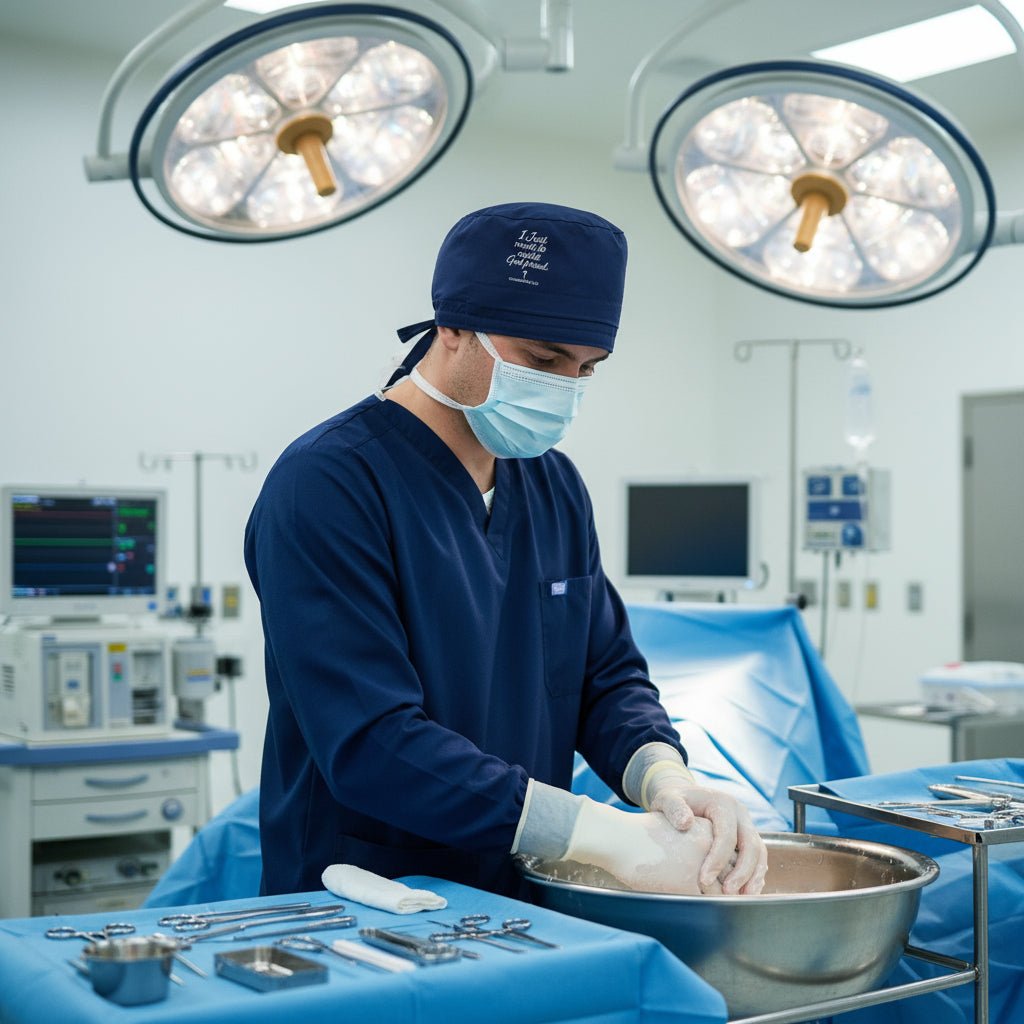 I Just Want To Make Him Unisex Christian WorkFlex Scrub Cap – Comfortable, Durable, and Adjustable Workwear - ClaimedbyGodDesigns