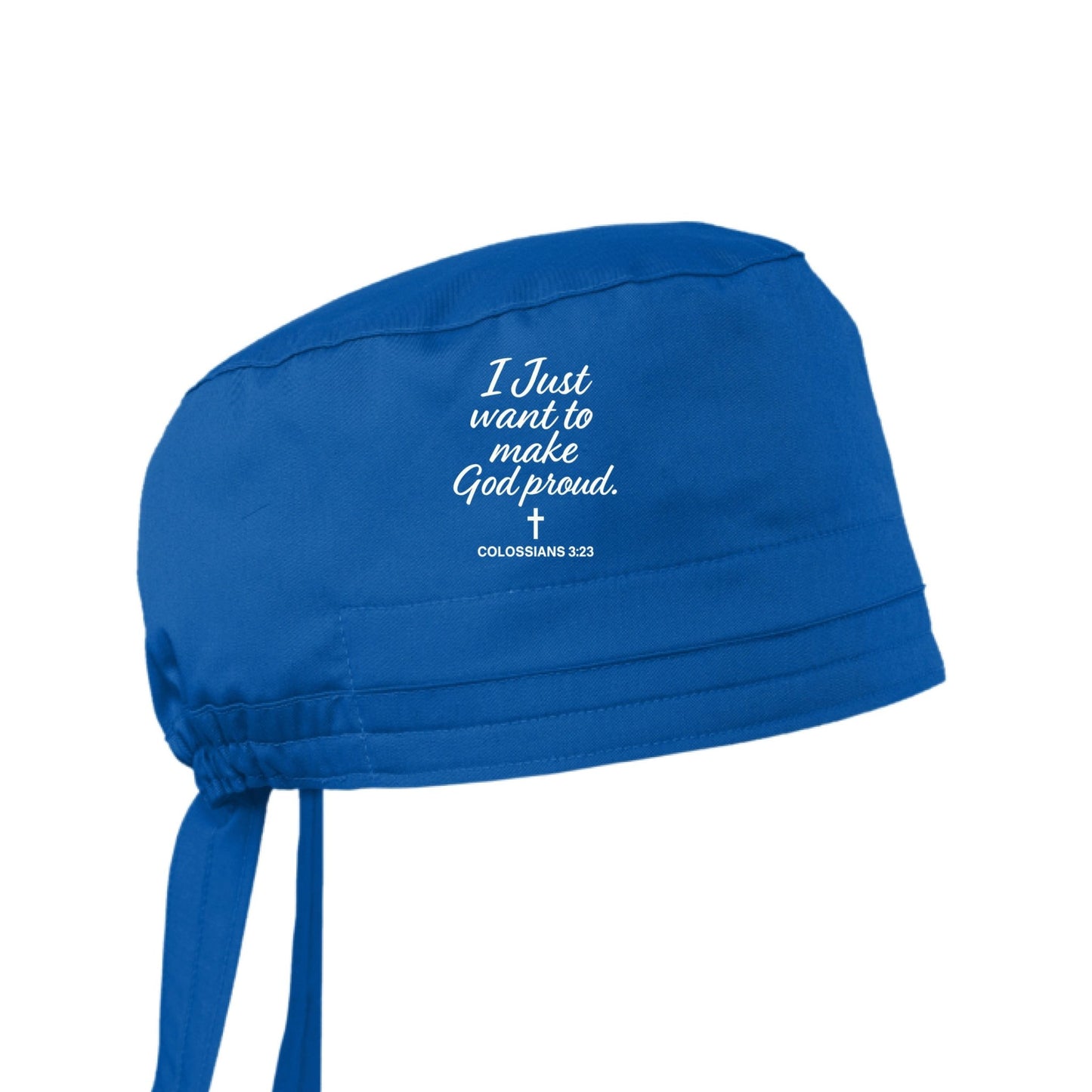 I Just Want To Make Him Unisex Christian WorkFlex Scrub Cap – Comfortable, Durable, and Adjustable Workwear - ClaimedbyGodDesigns