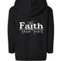 Faith Looks Better Toddler Christian Full - Zip Hooded Sweatshirt - ClaimedbyGodDesigns