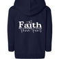 Faith Looks Better Toddler Christian Full - Zip Hooded Sweatshirt - ClaimedbyGodDesigns