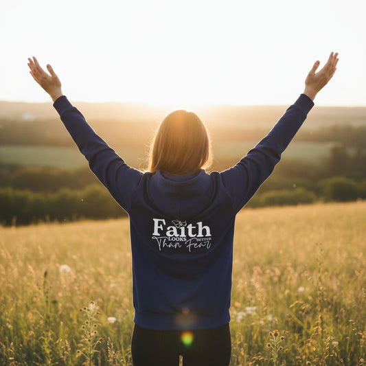 Faith Looks Better Women’s Christian Full - Zip Hooded Sweatshirt - ClaimedbyGodDesigns