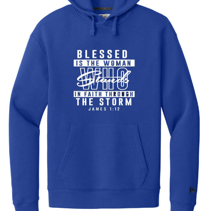Blessed Is The Woman Christian Women's Pullover Hooded Sweatshirt - ClaimedbyGodDesigns