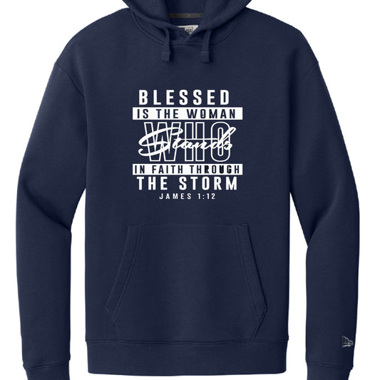 Blessed Is The Woman Christian Women's Pullover Hooded Sweatshirt - ClaimedbyGodDesigns
