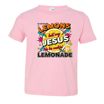 He Makes Lemonade Toddler Christian T-shirt - ClaimedbyGodDesigns