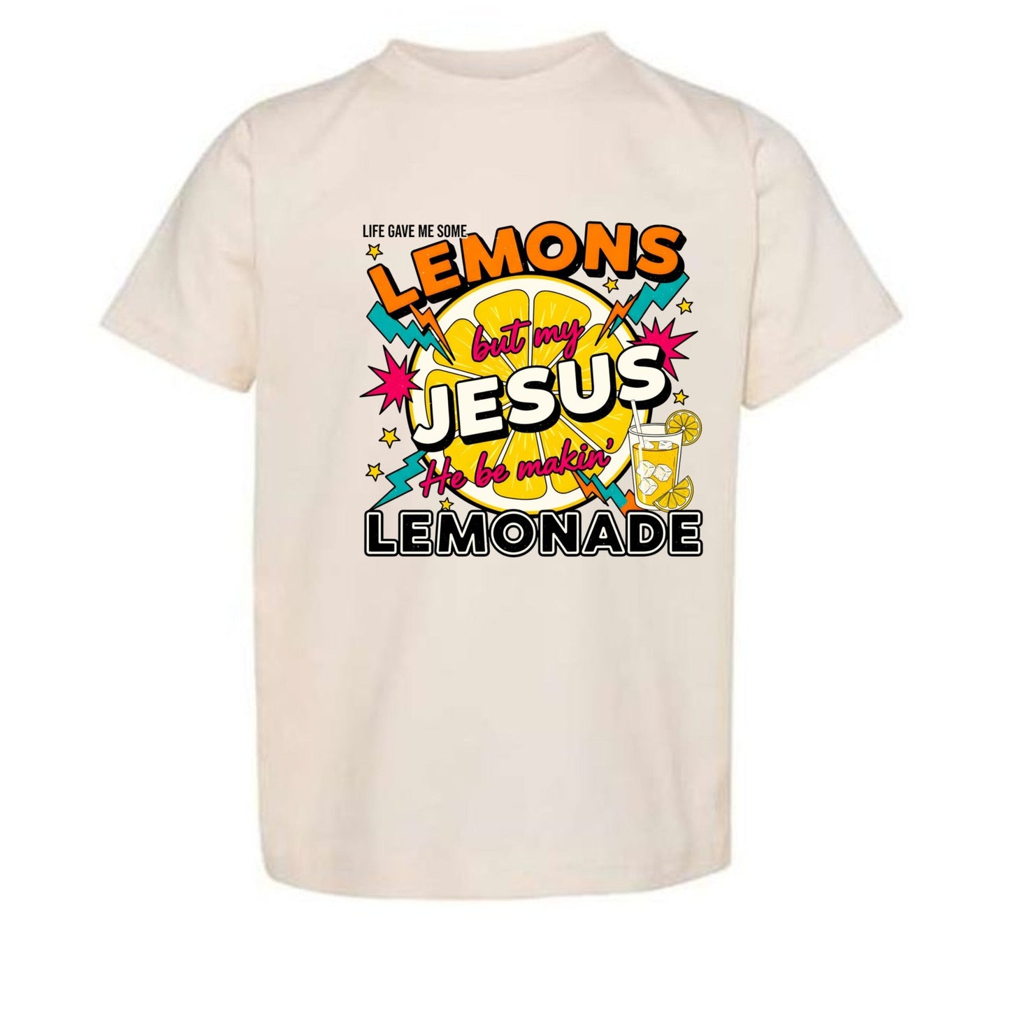 He Makes Lemonade Toddler Christian T-shirt - ClaimedbyGodDesigns