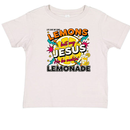 He Makes Lemonade Toddler Christian T-shirt - ClaimedbyGodDesigns