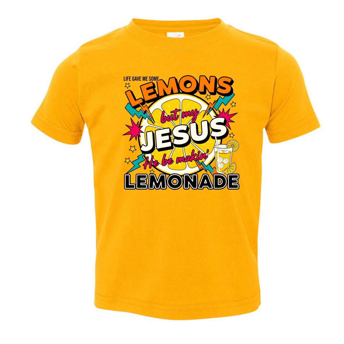 He Makes Lemonade Toddler Christian T-shirt - ClaimedbyGodDesigns