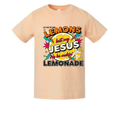 He Makes Lemonade Toddler Christian T-shirt - ClaimedbyGodDesigns