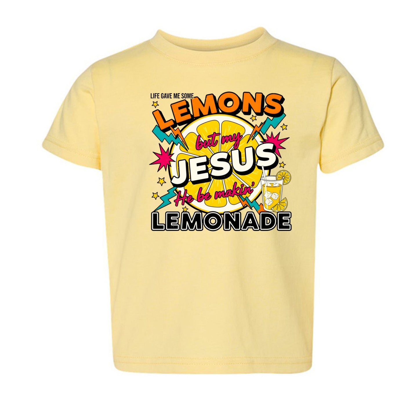 He Makes Lemonade Toddler Christian T-shirt - ClaimedbyGodDesigns