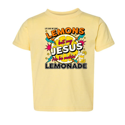 He Makes Lemonade Toddler Christian T-shirt - ClaimedbyGodDesigns