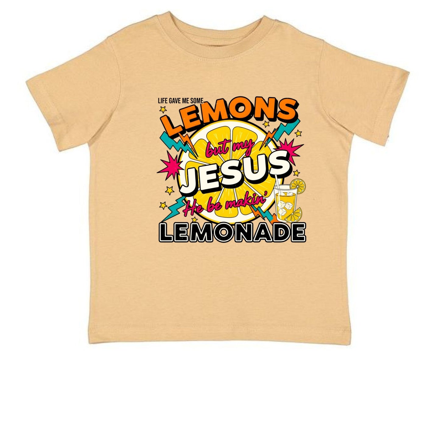 He Makes Lemonade Toddler Christian T-shirt - ClaimedbyGodDesigns