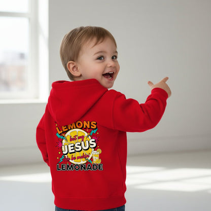 He Makes Lemonade Christian Toddler Full - Zip Hooded Sweatshirt - ClaimedbyGodDesigns