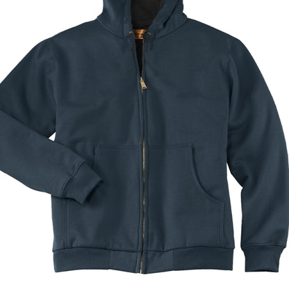 Follow Him Men's Christian Heavyweight Full - Zip Hooded Sweatshirt - ClaimedbyGodDesigns