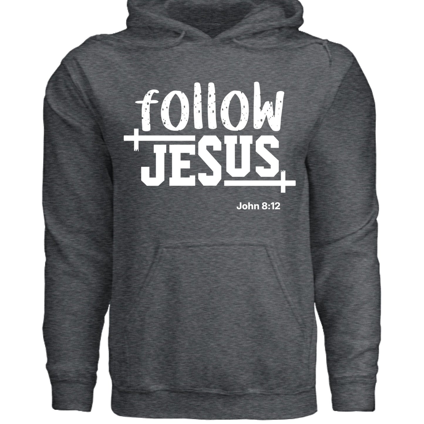 Follow Him Unisex Christian Pullover Hooded Sweatshirt - ClaimedbyGodDesigns